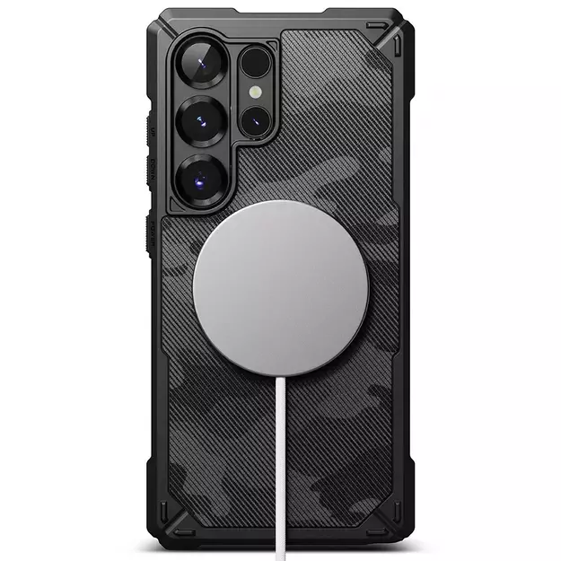 Ringke Rugged Gear MagSafe Case for Samsung Galaxy S25 Ultra - Black Camo 3