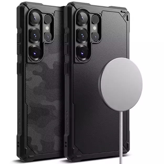 Ringke Rugged Gear MagSafe Case for Samsung Galaxy S25 Ultra - Black Camo 4
