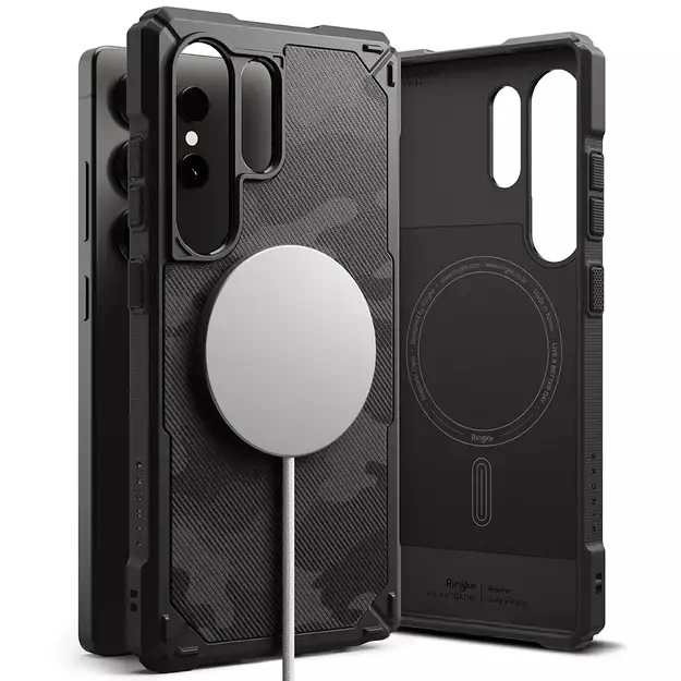 Ringke Rugged Gear MagSafe Case for Samsung Galaxy S25 Ultra - Black Camo