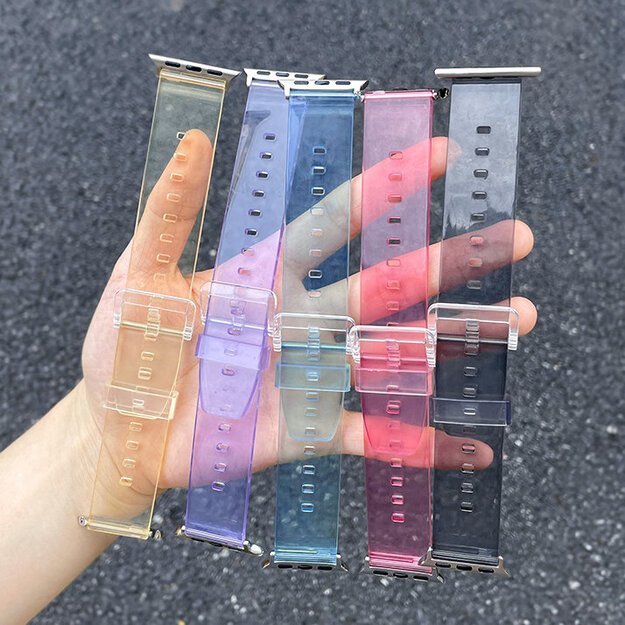 Silicone Strap Bracelet Bracelet Strap Light for Apple Watch 38 / 40 mm - Purple 4