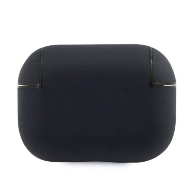 BMW BMAPSSLNA AirPods Pro cover granatowy/navy Geniune Leather Silver Logo 1