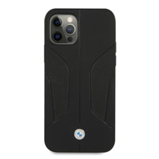 Etui BMW BMHCP12MRSCSK iPhone 12/12 Pro 6,1  czarny/black hardcase Leather Perforate Sides 2
