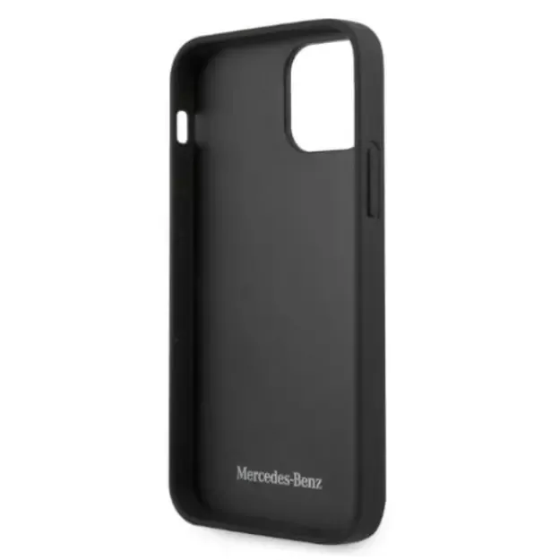 Mercedes MEHCP12LCDOBK iPhone 12 Pro Max 6,7  czarny/black hardcase Leather Perforated Area 13