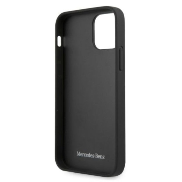 Mercedes MEHCP12LCDOBK iPhone 12 Pro Max 6,7  czarny/black hardcase Leather Perforated Area 6