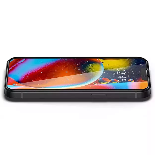 Spigen Glass FC Tempered Glass for iPhone 13 / 13 Pro / 14 / 16e - Black 8