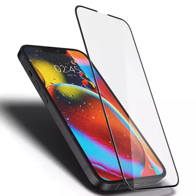 Spigen Glass FC Tempered Glass for iPhone 13 / 13 Pro / 14 / 16e - Black 10