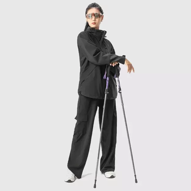 Qunature Nordic Walking Trekking Pole Aluminum 110 - 130 cm 1 pc. - Purple 9