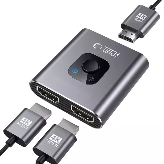Tech-Protect HB07 HUB Adapter 2in1 HDMI 4K 60HZ - gray 1