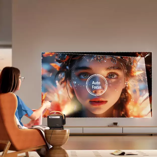 Yaber U12 LCD FullHD 1080p Multimedia Projector with Stereo Speakers - Black 12