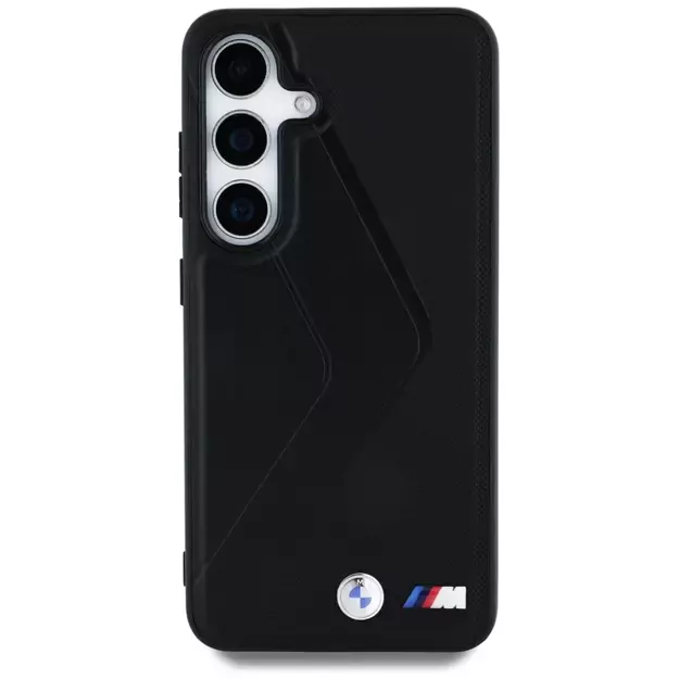 BMW Leather Oversized Stripes MagSafe case for Samsung Galaxy S25 - black 4