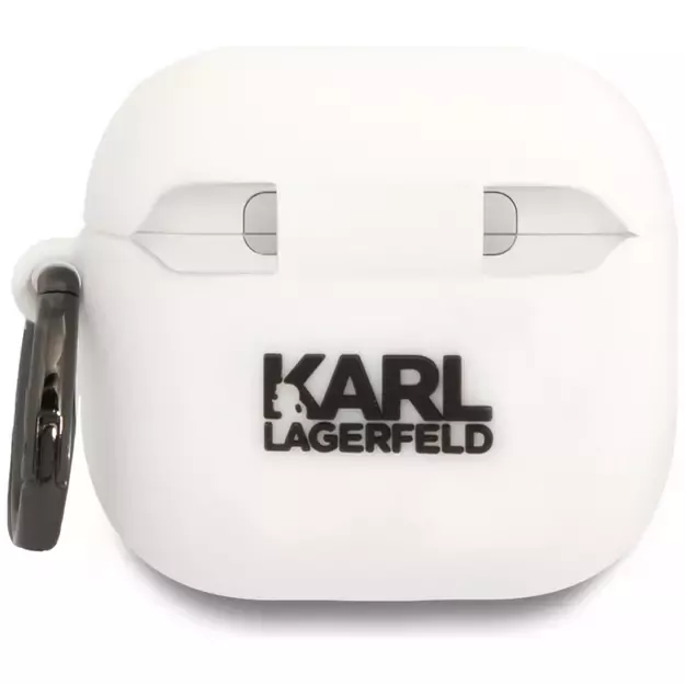Karl Lagerfeld 3D Silicone NFT Case for AirPods 4 - White 1