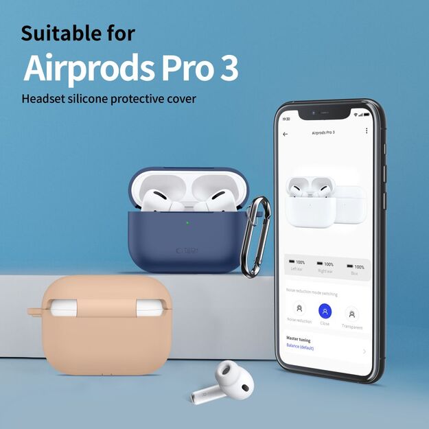 Tech-Protect Silicone Hook Case for AirPods Pro - Blue 4