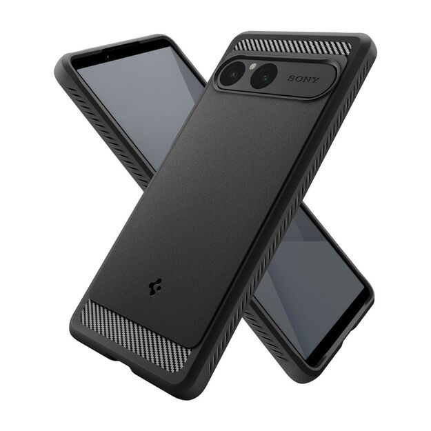Spigen Rugged Armor Case for Sony Xperia 10 VII - Matte Black 10