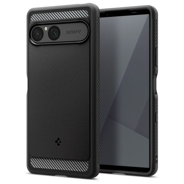 Spigen Rugged Armor Case for Sony Xperia 10 VII - Matte Black