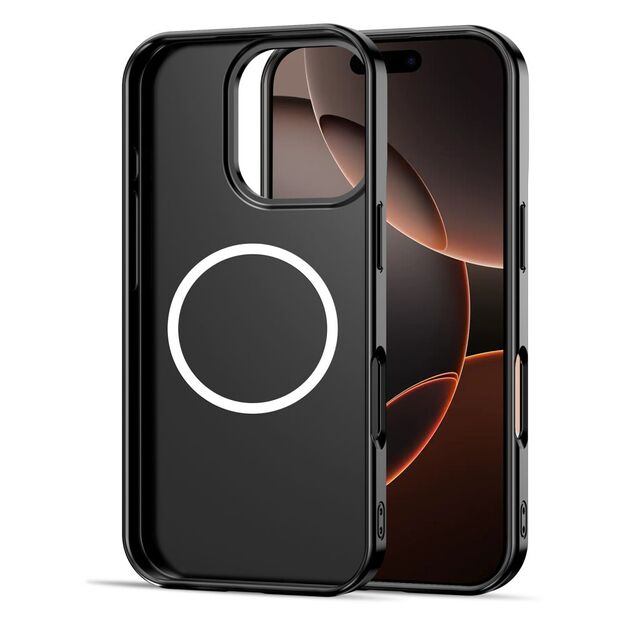 Tech-Protect Lamano MagSafe case for iPhone 16 Pro - black and red 4