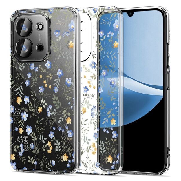 Tech-Protect FlexAir Case for Xiaomi Redmi 15C 173mm / Poco 85C 173mm - Daisies with Leaves
