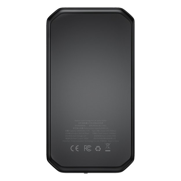 [RETURNED ITEM] Baseus Power Bank Power Starter Jump Starter 10000mAh 12V (1000A / 500A) power bank + crocodile clips black (CGNL020101) 2