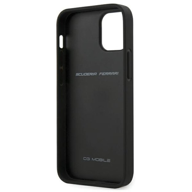 Ferrari FESNECHCP12SBK iPhone 12 mini 5.4&quot  black/black hardcase On Track PU Carbon 2