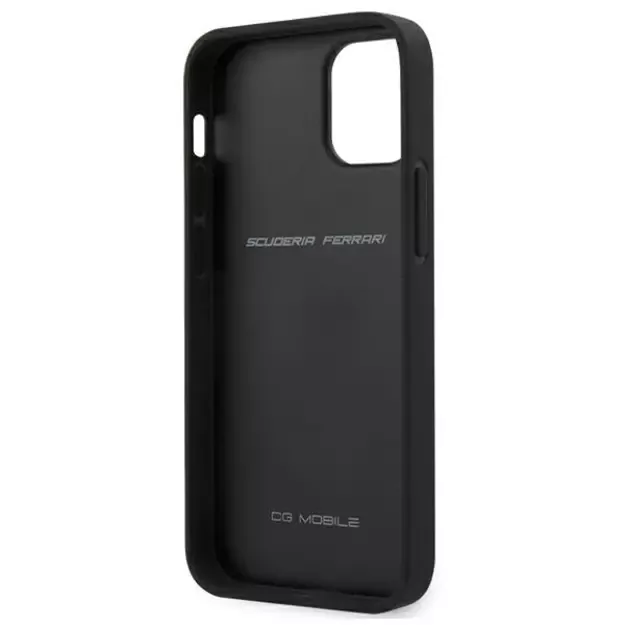 Ferrari FESNECHCP12SBK iPhone 12 mini 5.4&quot  black/black hardcase On Track PU Carbon 2