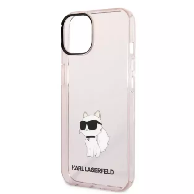 Karl Lagerfeld Ikonik Choupette case for iPhone 14 - pink 5
