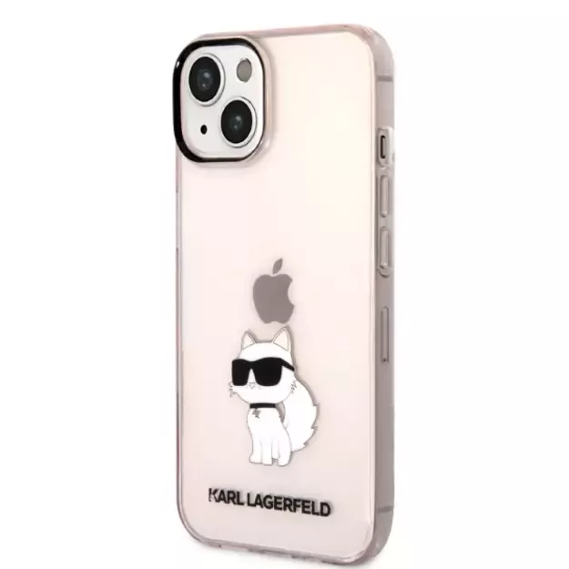 Karl Lagerfeld Ikonik Choupette case for iPhone 14 - pink 1
