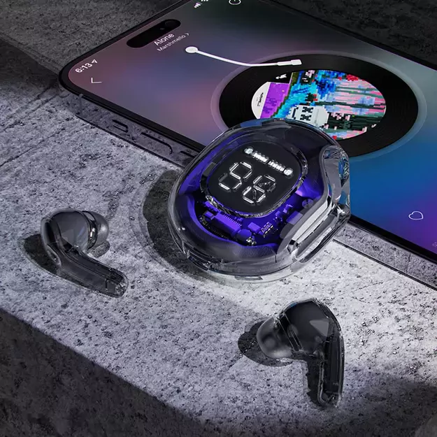 Acefast T8 TWS Bluetooth Wireless Headphones - Purple 6