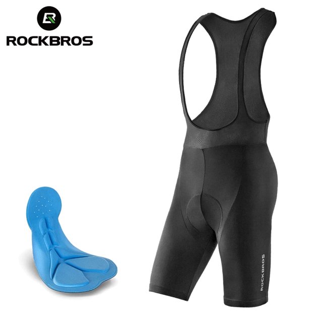 Rockbros RK2002XL bib shorts with XL pad - black 4
