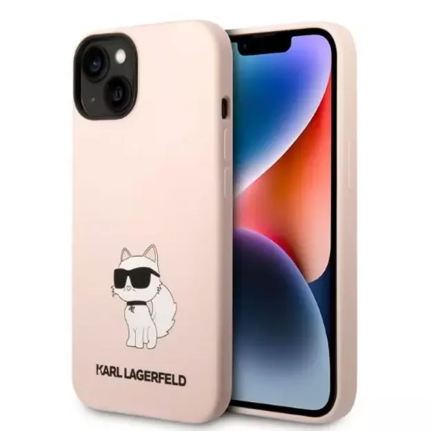 Karl Lagerfeld KLHCP14MSNCHBCP iPhone 14 Plus 6.7&quot  hardcase pink/pink Silicone Choupette