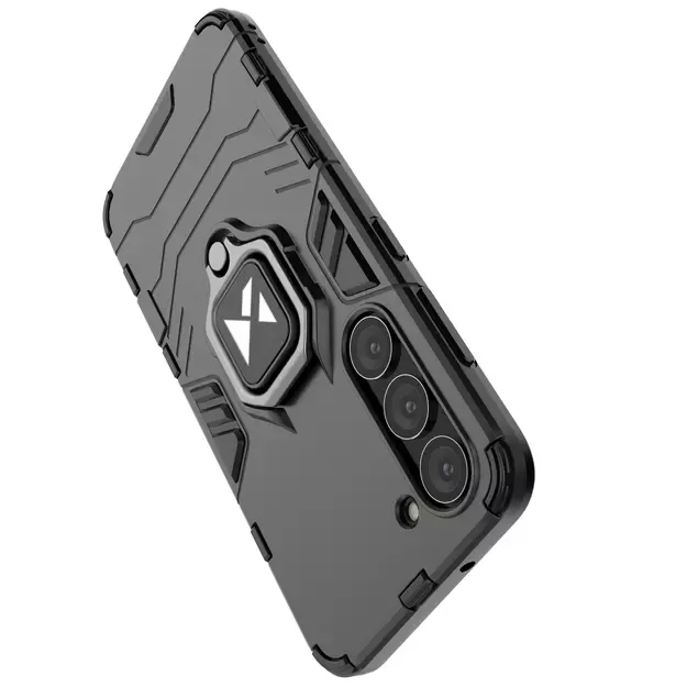 Wozinsky Ring Armor case for Samsung Galaxy S23 armored cover magnetic holder ring black 17