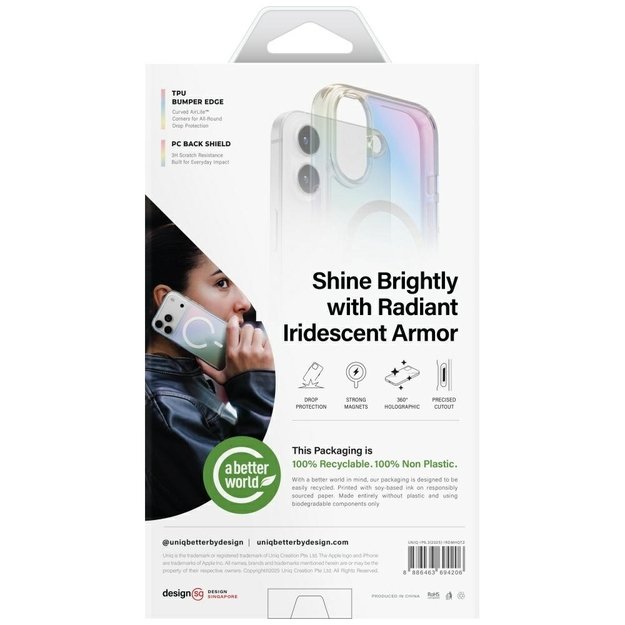 Uniq Iridescia Magclick Charging Case for iPhone 17 - Multicolor 6