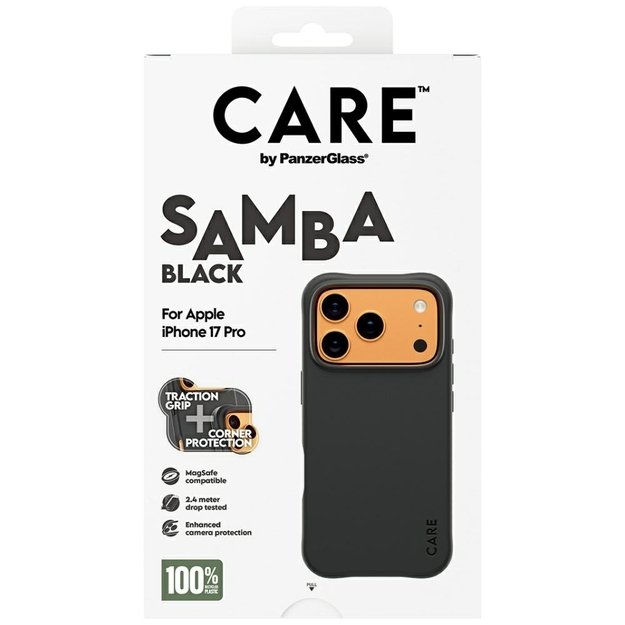 CARE by PanzerGlass Fashionable Samba MagSafe Case for iPhone 17 Pro - Black 4
