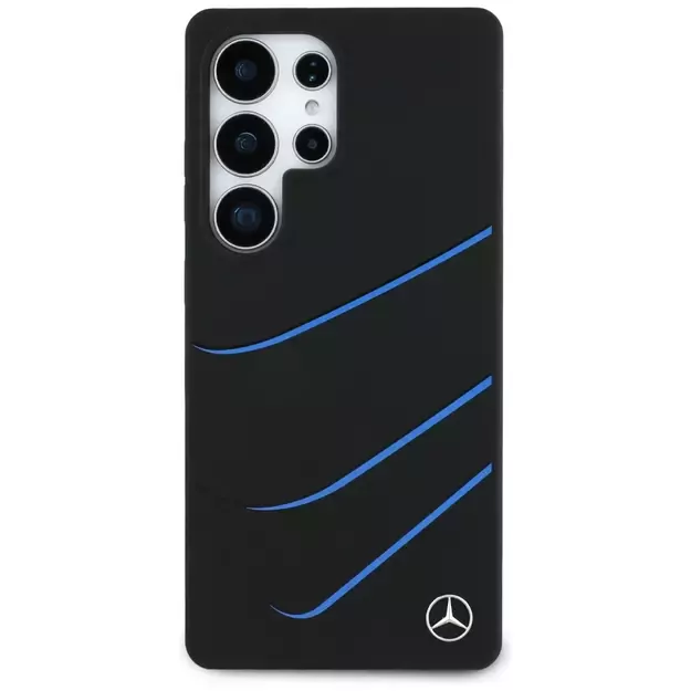 Mercedes Silicone Contrasted Curves MagSafe Case for Samsung Galaxy S25 Ultra - Black 2
