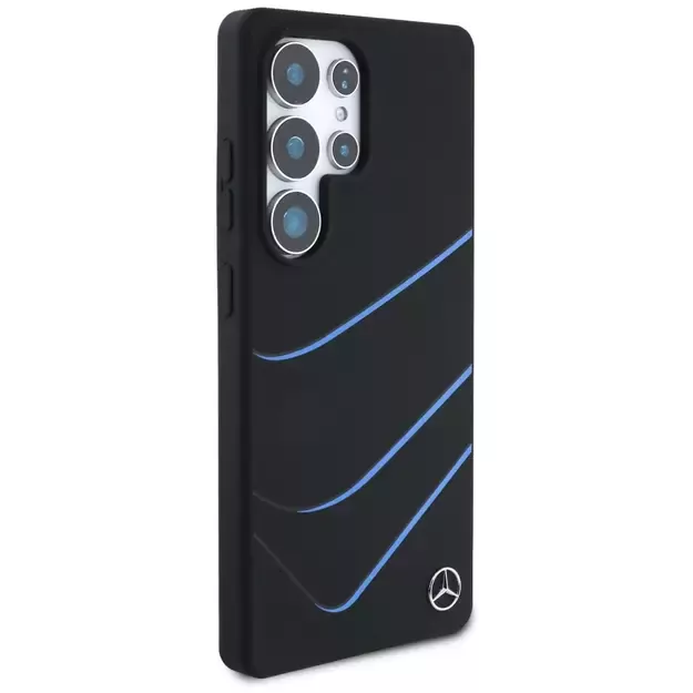 Mercedes Silicone Contrasted Curves MagSafe Case for Samsung Galaxy S25 Ultra - Black 3