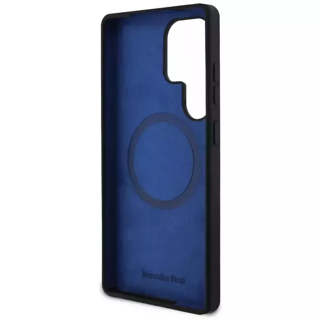 Mercedes Silicone Contrasted Curves MagSafe Case for Samsung Galaxy S25 Ultra - Black 6