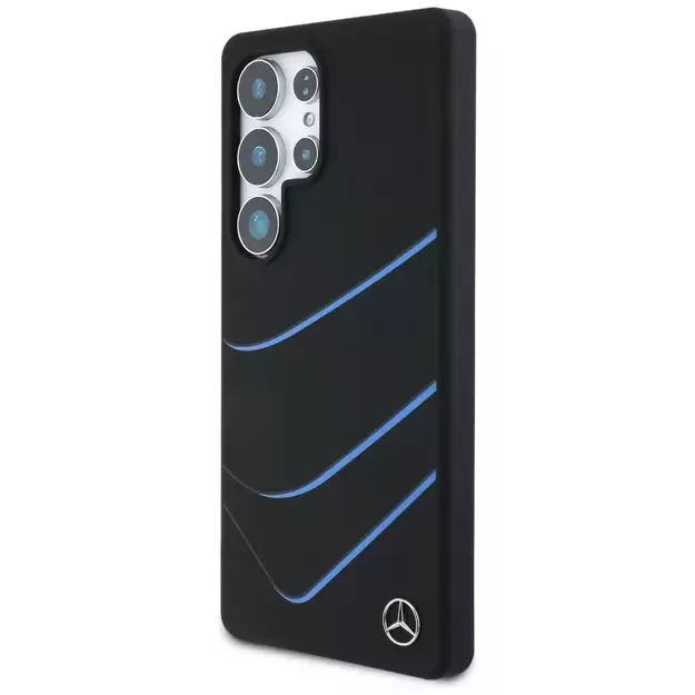 Mercedes Silicone Contrasted Curves MagSafe Case for Samsung Galaxy S25 Ultra - Black 1