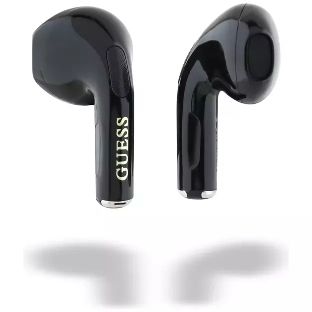 Guess Glossy Effect Egg Shape Printed Classic Logo TWS headphones - black 4