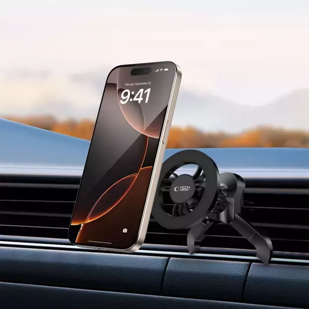 Tech-Protect N56 Magnetic MagSafe Car Air Vent Mount Holder - Black 7