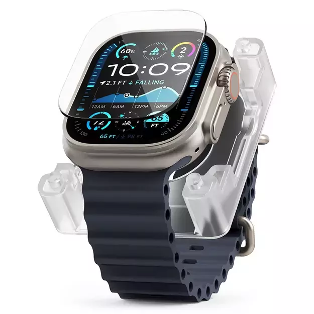 Ringke Easy Slide Tempered Glass for Apple Watch Ultra 1/2 49mm - Clear 1