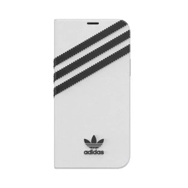Adidas OR Booklet Case PU for iPhone 12 / 12 Pro 6.1&quot  - white and black 5