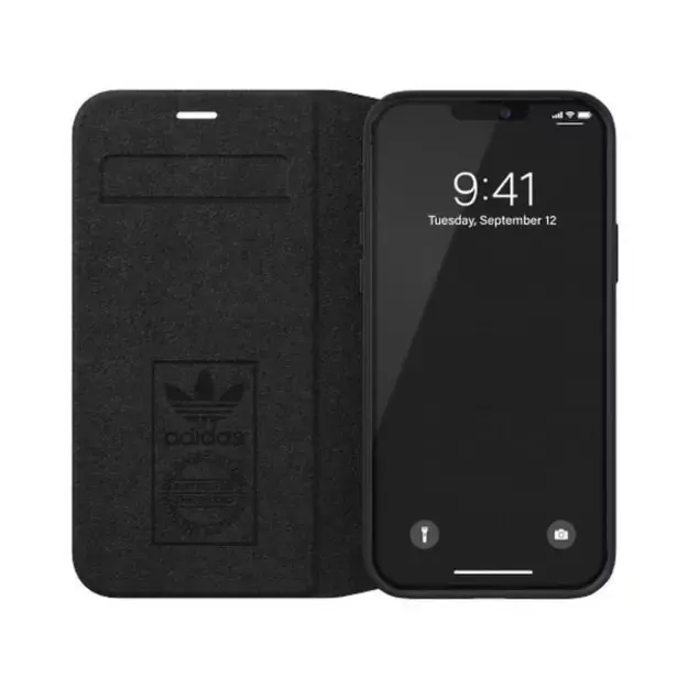 Adidas OR Booklet Case PU for iPhone 12 / 12 Pro 6.1&quot  - white and black 7