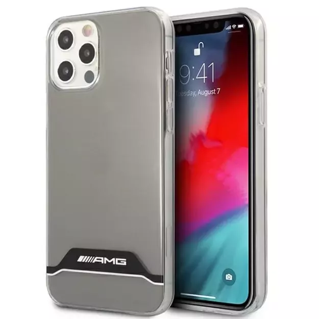 AMG Electroplate Black&amp White Case for iPhone 12 / 12 Pro - Transparent