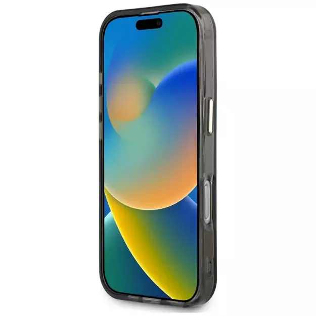 Guess IML Metal Mountain Logo MagSafe iPhone 16 Pro Case - Black 11