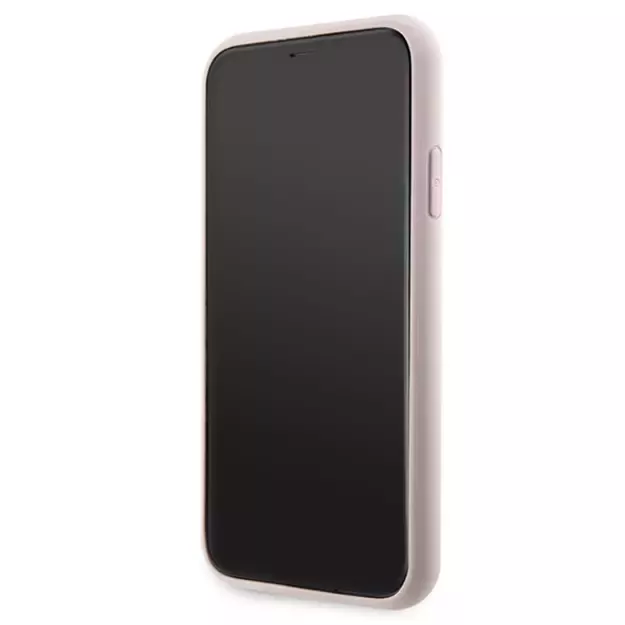 Guess GUHCN61P4TDSCPP Case for iPhone 11 / Xr - Pink Crossbody 4G Metal Logo 4