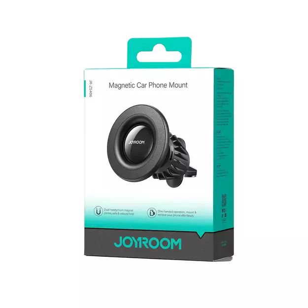 Joyroom JR-ZS406 magnetic car air vent holder - black 6