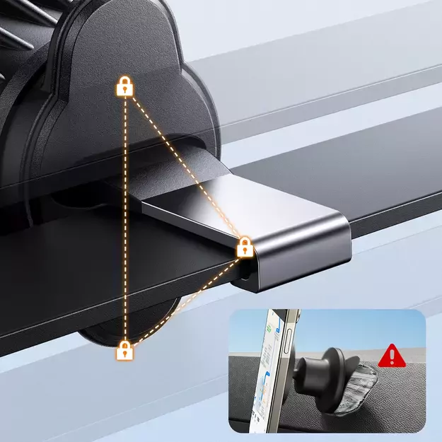Joyroom JR-ZS406 magnetic car air vent holder - black 11