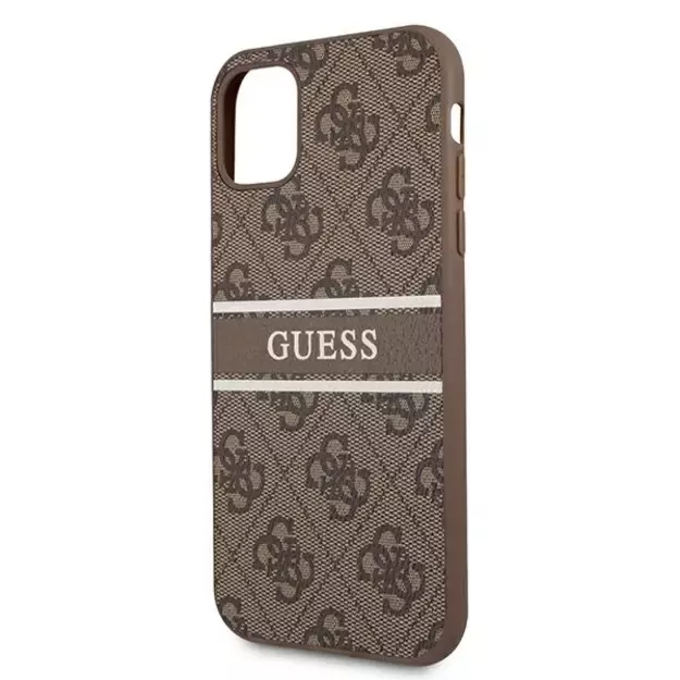 Guess 4G Stripe case for iPhone 11 / Xr 6.1&quot  - brown 1