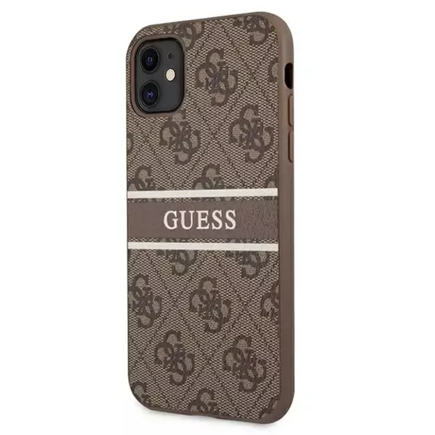 Guess 4G Stripe case for iPhone 11 / Xr 6.1&quot  - brown 11