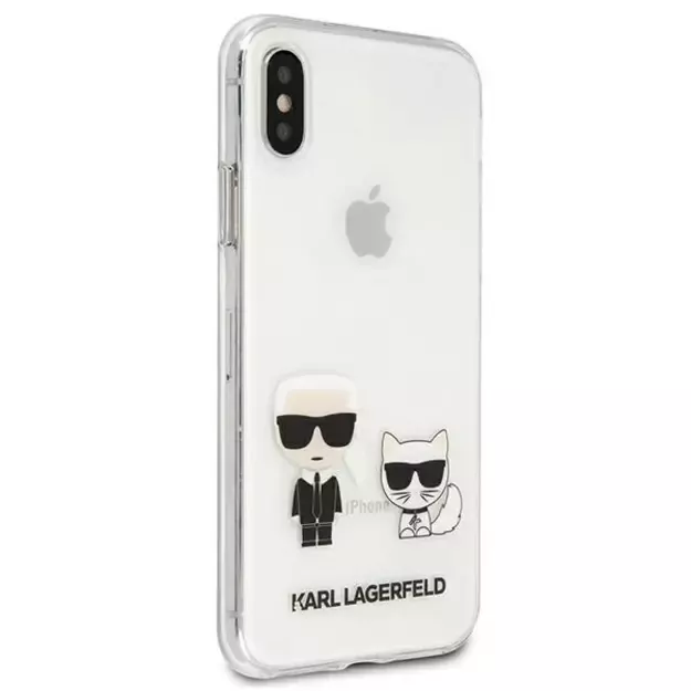Karl Lagerfeld Karl &amp  Choupette iPhone Xs Max Case - Transparent 10