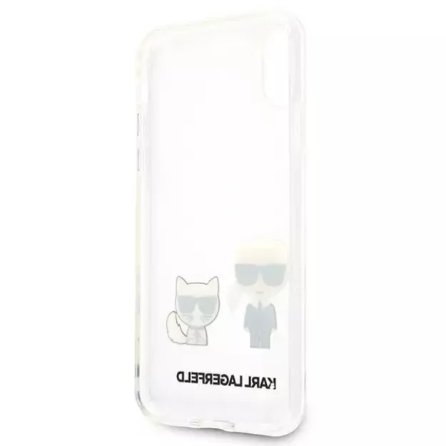 Karl Lagerfeld Karl &amp  Choupette iPhone Xs Max Case - Transparent 13