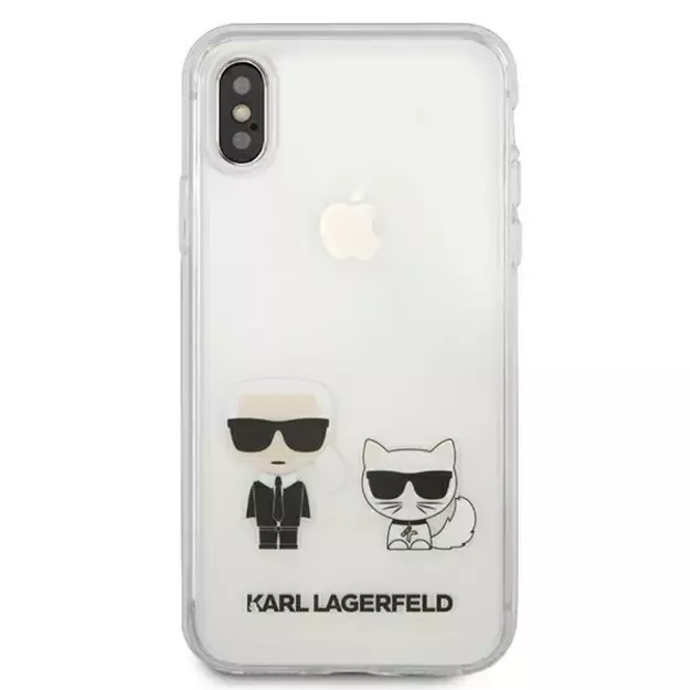 Karl Lagerfeld Karl &amp  Choupette iPhone Xs Max Case - Transparent 9